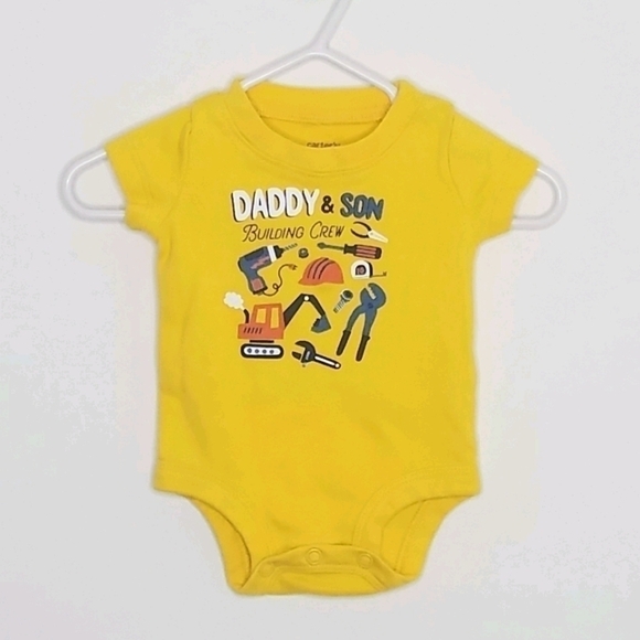Carter's Daddy Tool Helper Workshop Bodysuit NB - Picture 1 of 4